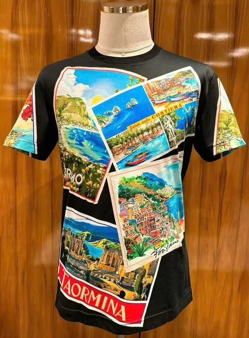 Áo thun DG màu đen Dolce class cao cấp nam mã 42 bắt mắt ấn tượng