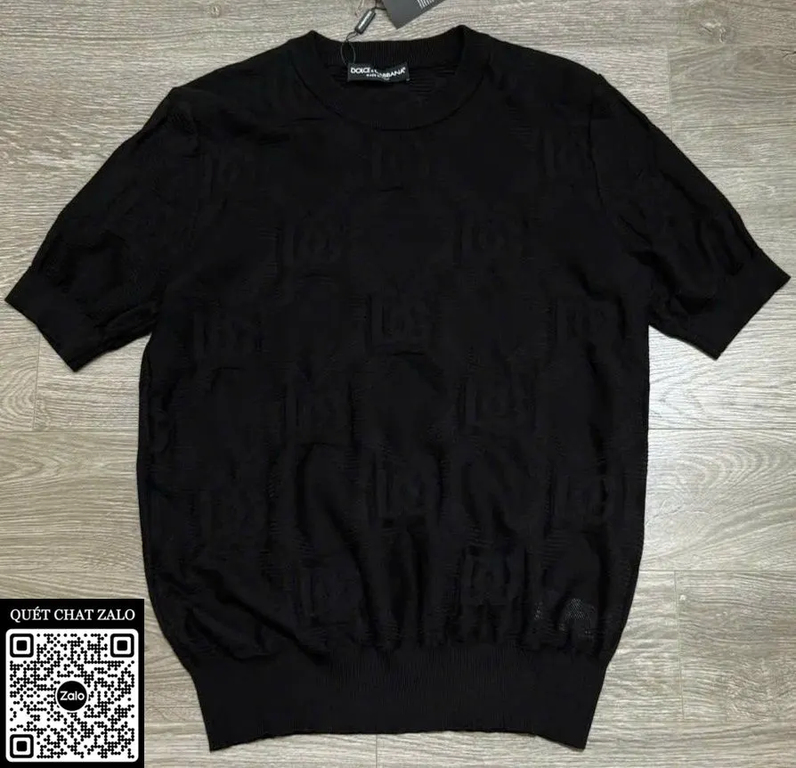 Áo phông nam màu đen Dolce Gabbana mã 5b DG cao cấp mới mẻ