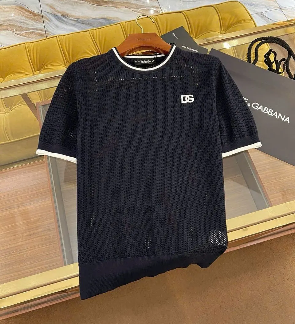 Áo thun Gucci đen mã 7b nam DG dòng premium lịch lãm nam tính Áo thun Gucci đen mã 7b nam DG dòng premium lịch lãm nam tính