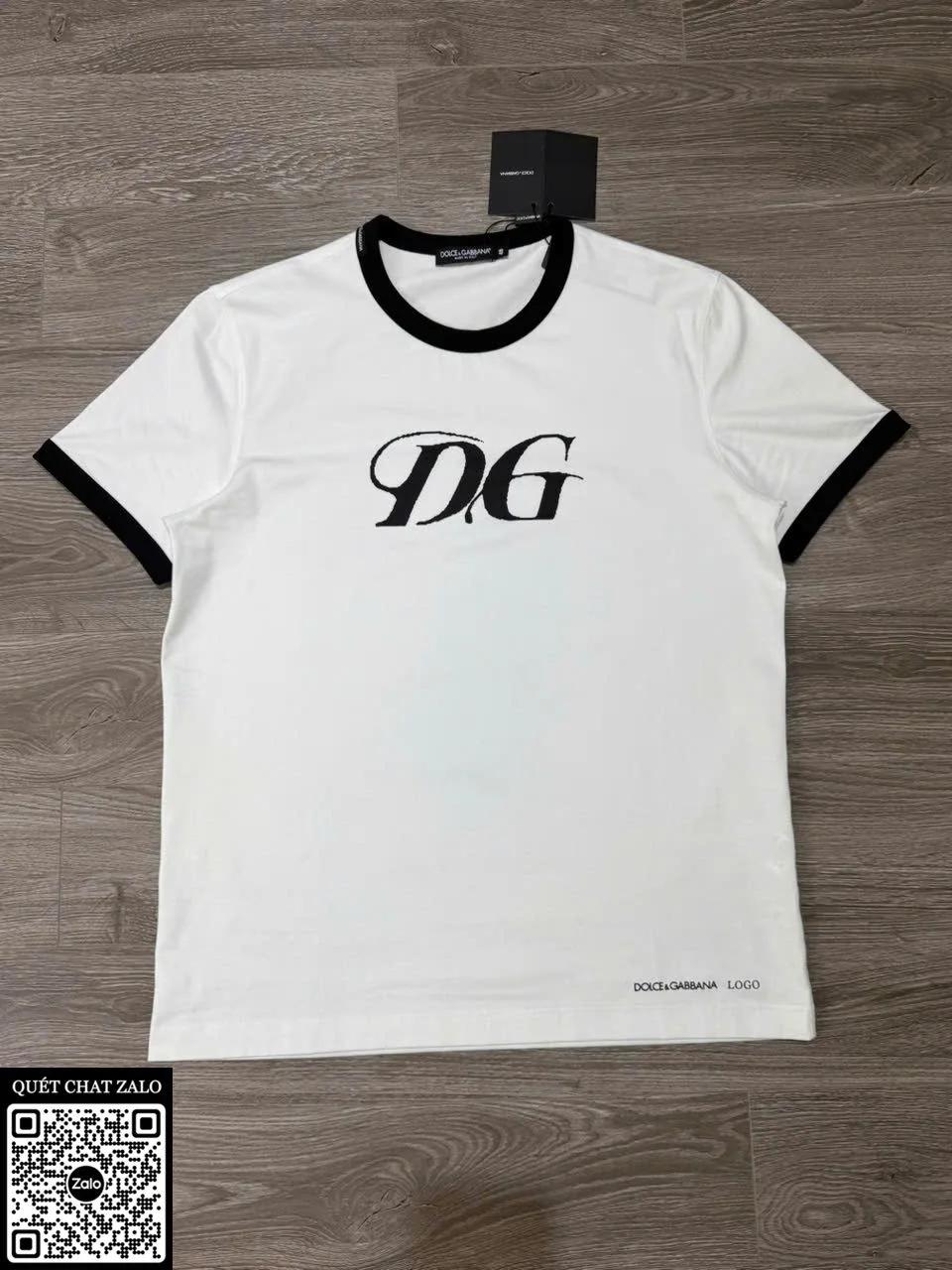 Áo phông nam màu trắng DG mã 10 Dolce chuẩn style đẳng cấp