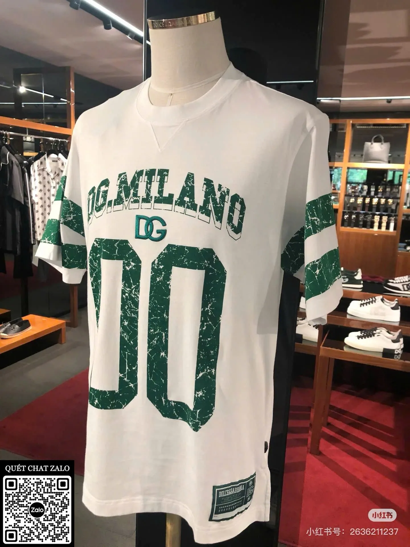 Áo phông nam màu trắng DG mã 21 Dolce đẳng cấp sang trọng chuẩn Áo phông nam màu trắng DG mã 21 Dolce đẳng cấp sang trọng chuẩn