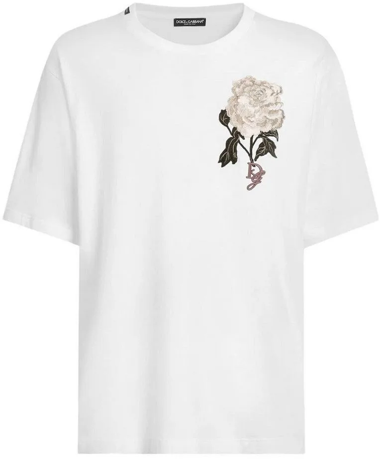 Áo cộc Dolce áo phông trắng nam mã 30 chuẩn style quý tộc đẳng cấp