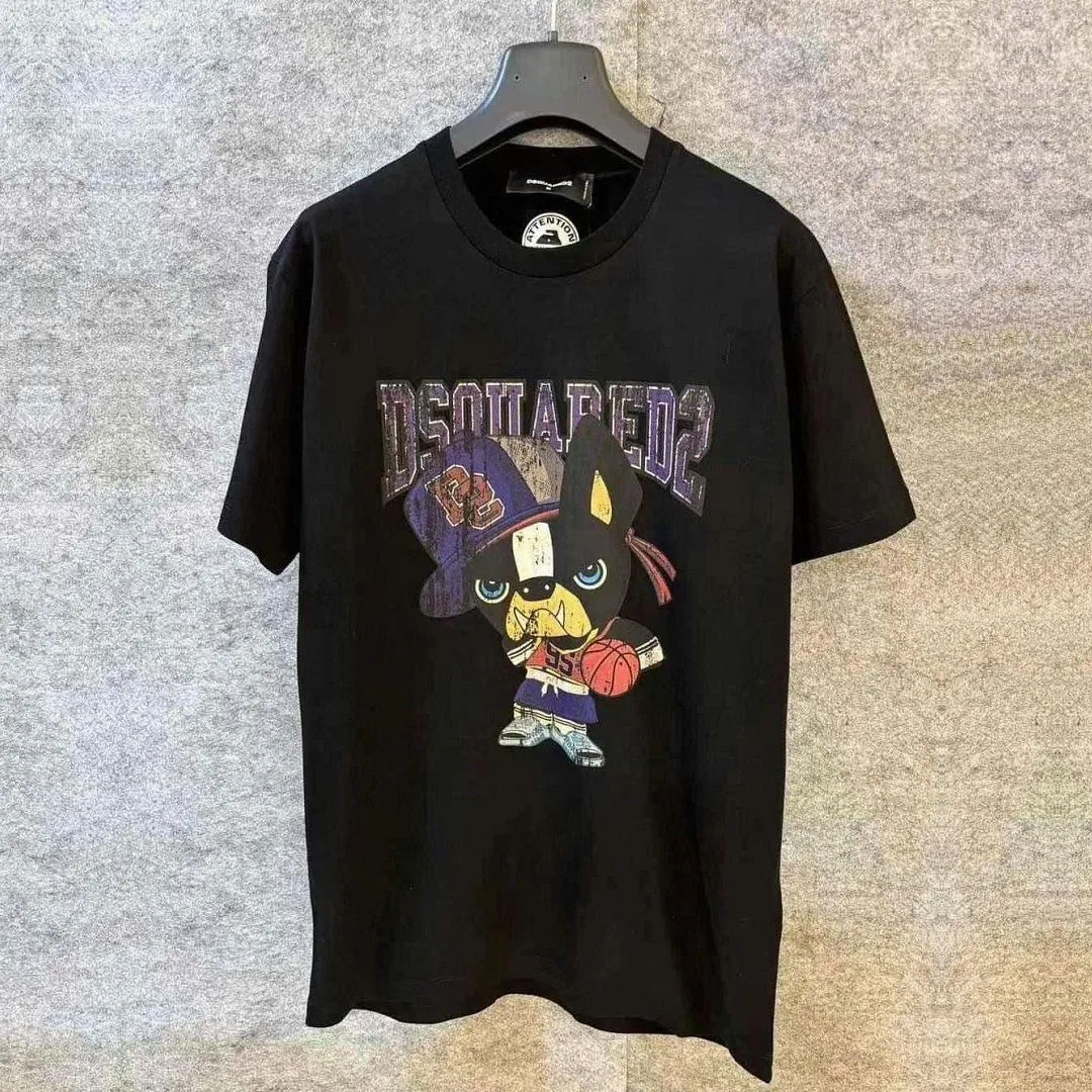 Áo phông Dsquared2 nam màu đen mã 16 Dsq2 chuẩn men Like Authentic Áo phông Dsquared2 nam màu đen mã 16 Dsq2 chuẩn men Like Authentic