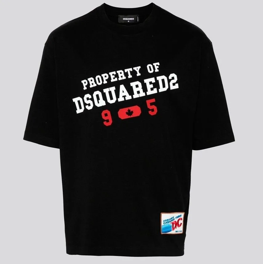 Áo phông DSQ2 đen Dsquared2 cao cấp mã 21 nam dễ phối đồ sang trọng