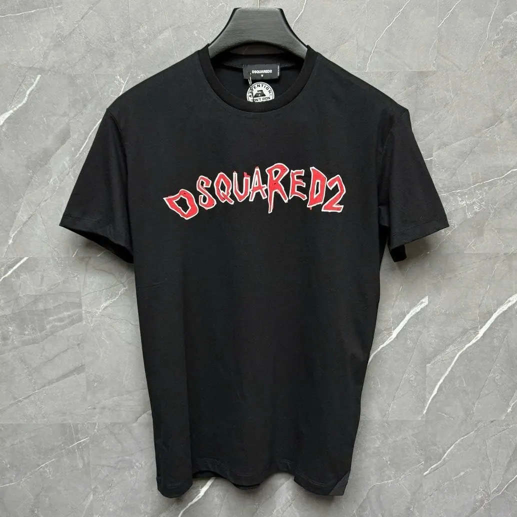 Áo thun Dsquared2 đen nam mã 24 form chuẩn phân khúc xịn cao cấp Áo thun Dsquared2 đen nam mã 24 form chuẩn phân khúc xịn cao cấp