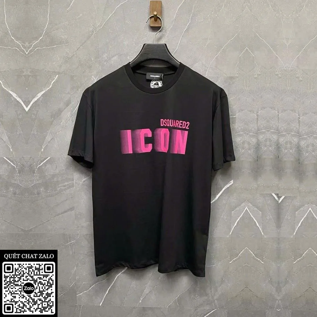Áo phông nam màu đen Dsquared2 mã 7 phong cách độc đáo đáng tiền