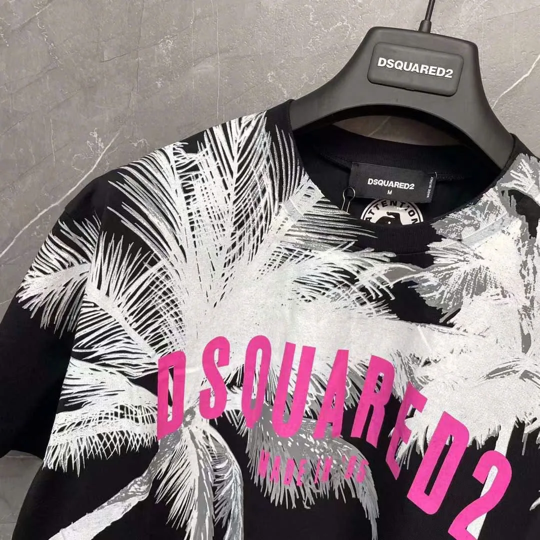 Áo phông nam màu đen Dsq2 mã 9 Dsquared2 đẳng cấp ngất ngây thời