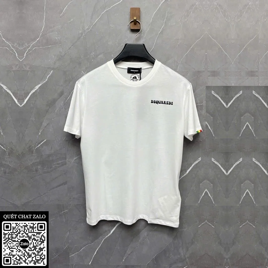 Áo phông nam màu trắng Dsquared2 mã 6 Like Auth mê mẩn chất lượng cao