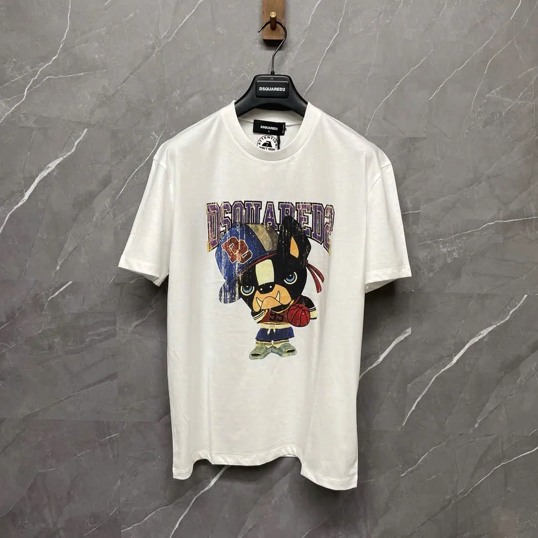 Áo phông nam màu trắng Dsquared2 mã 7 lịch lãm sang trọng thu hút