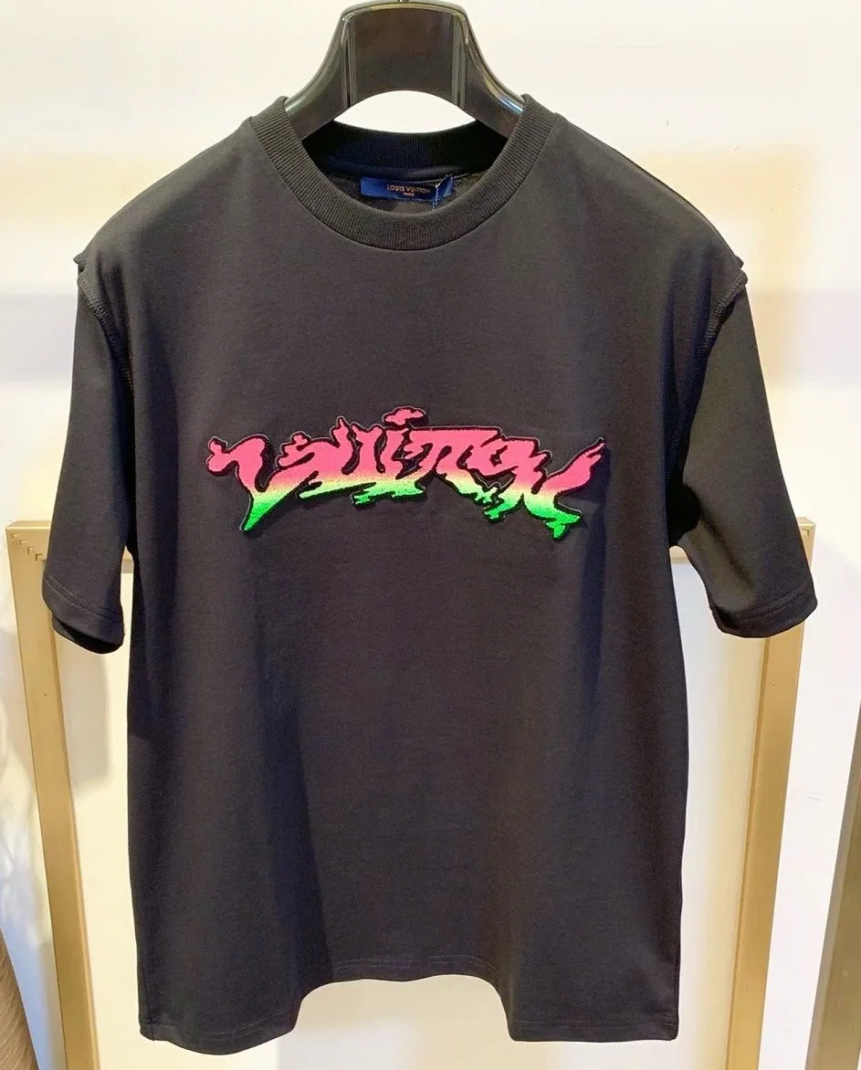 Áo thun LV đen Louis Vuitton cao cấp sang trọng form chuẩn mã 16 nam