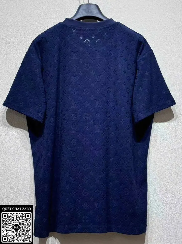 Áo phông nam màu xanh LV mã 13 hiếm phong cách riêng đẳng cấp