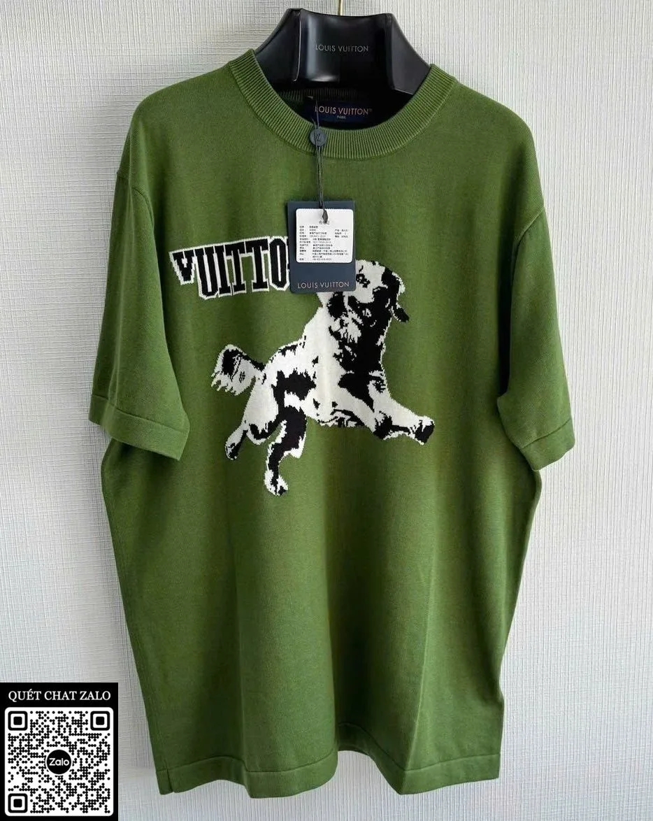 Áo phông nam màu xanh LV mã 7 độc quyền tôn vẻ điển trai chuẩn đẹp