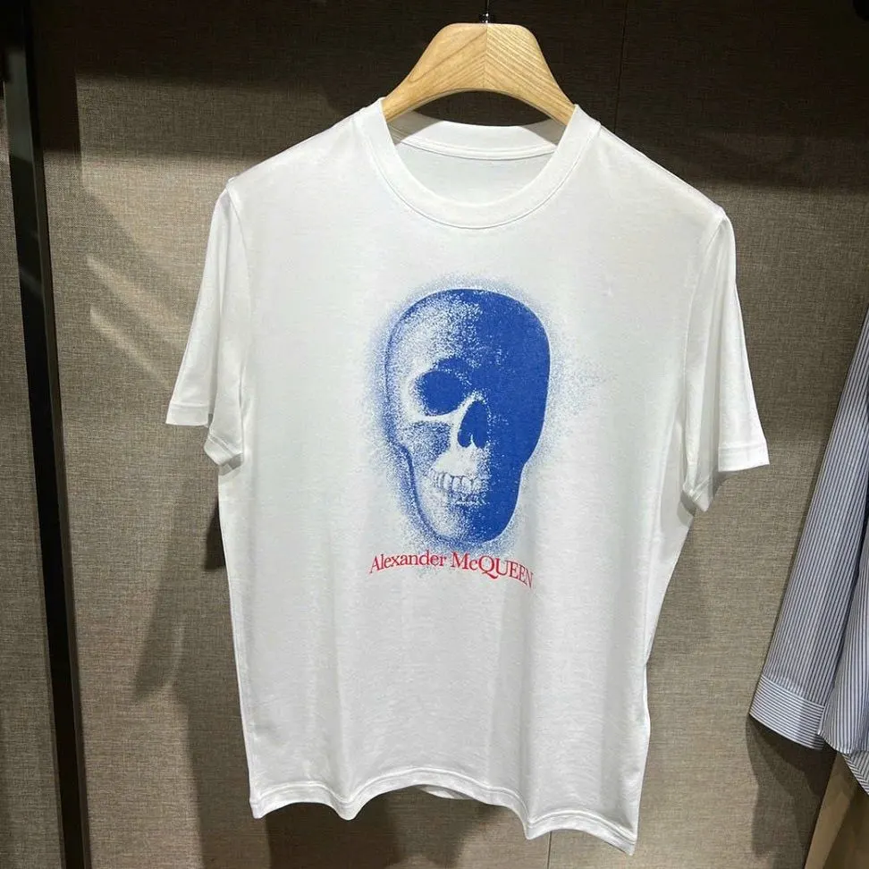 Áo phông nam màu trắng Alexander McQueen mã 1b hàng hiếm thoải mái