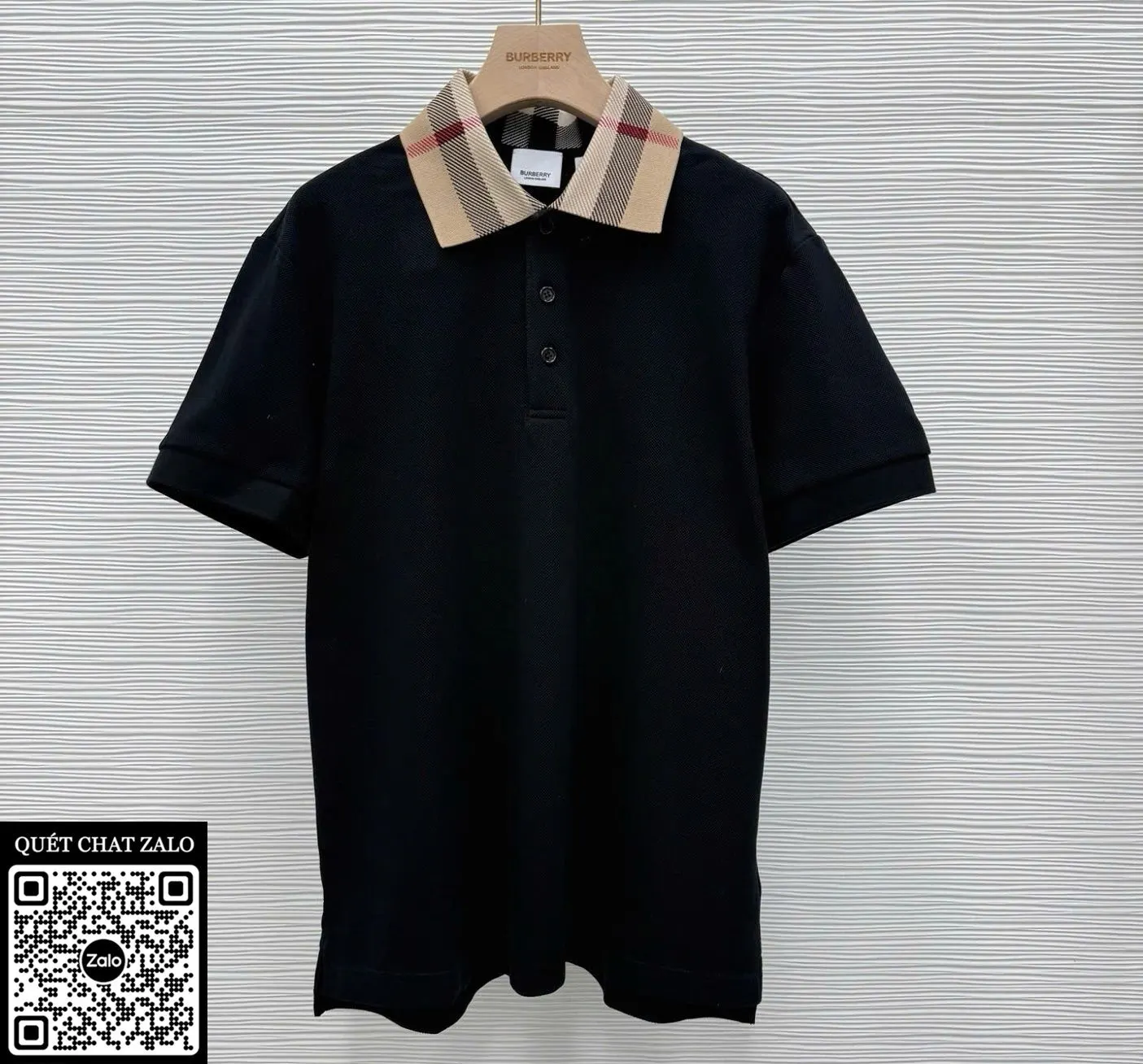 Áo polo nam màu đen Burberry mã 2 BBR hàng xịn sò nổi bật cao cấp Áo polo nam màu đen Burberry mã 2 BBR hàng xịn sò nổi bật cao cấp
