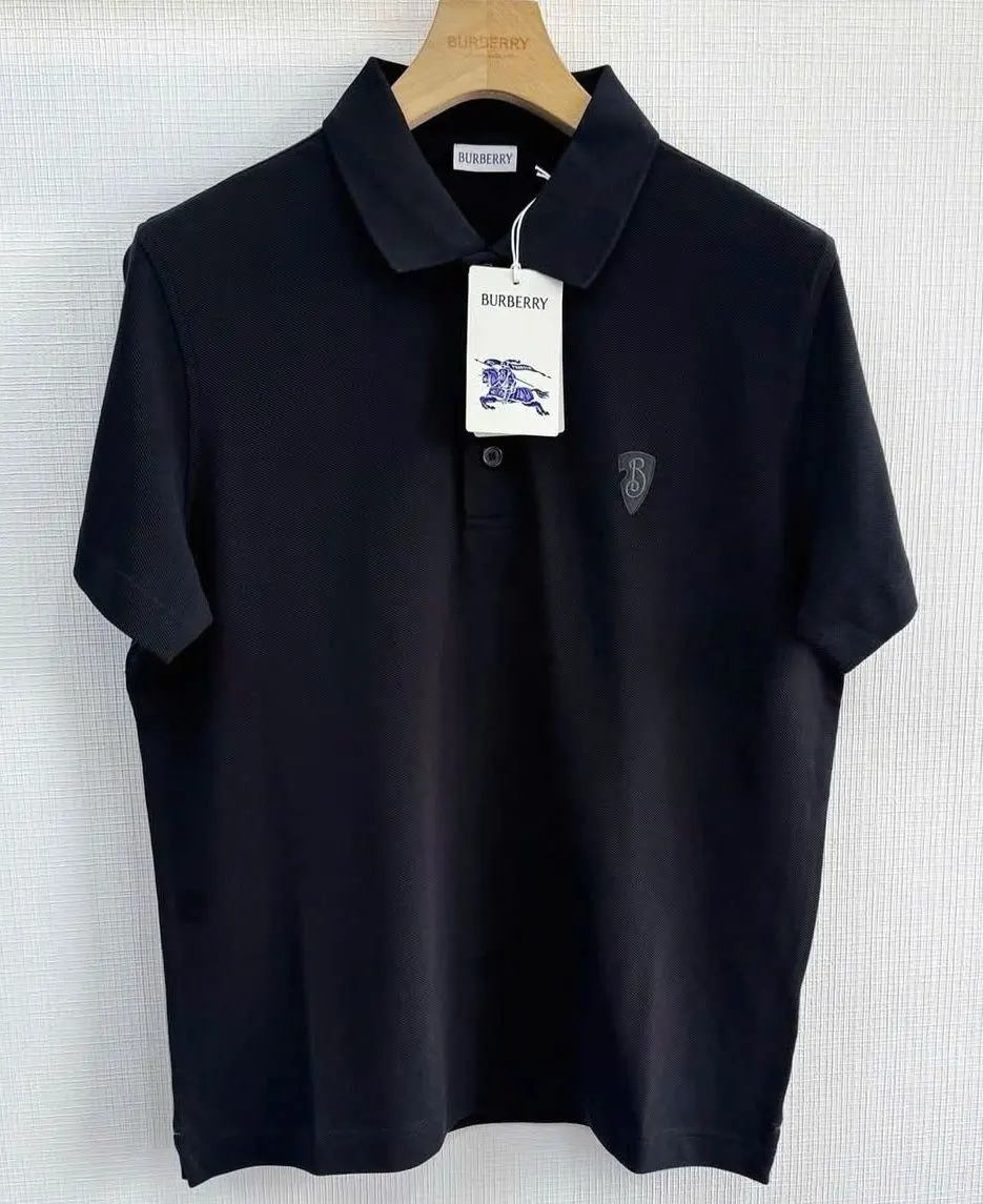 Áo polo nam màu đen Burberry mã 5 Like Authentic đáng tiền