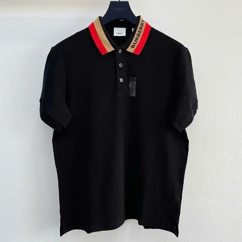 Áo polo Burberry màu đen nam hàng khan hiếm vừa vặn chuẩn mã 6