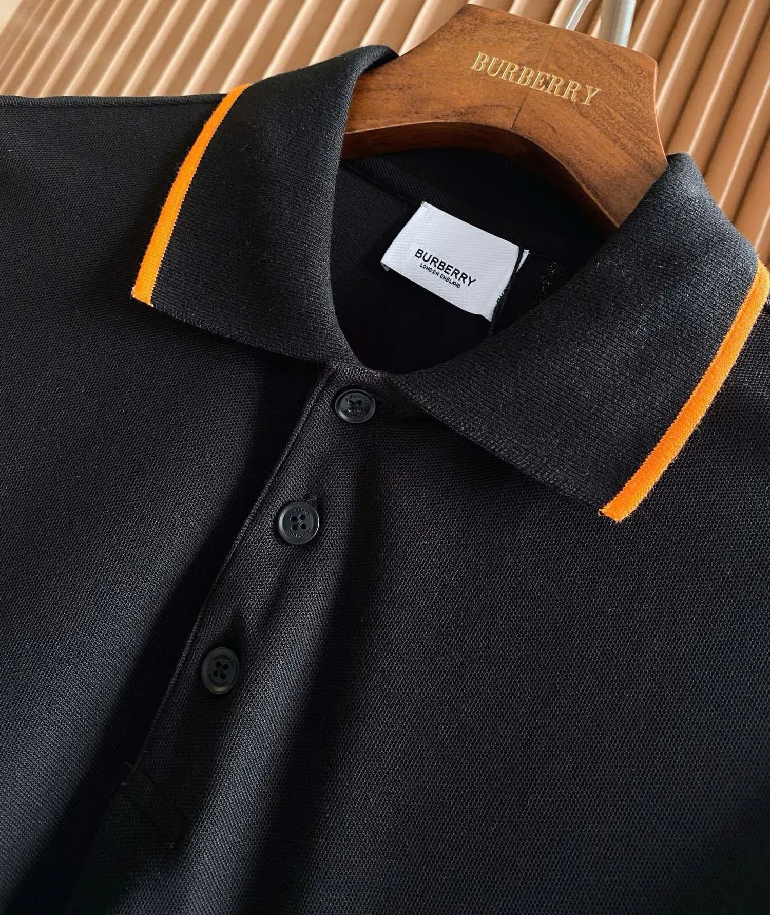 Áo polo nam màu đen BBR mã 8 Like Authentic chuẩn cao cấp thời thượng