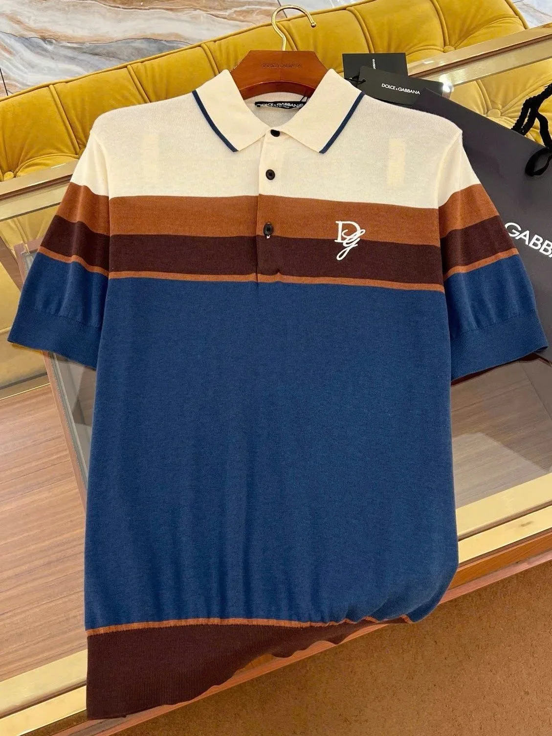 Áo polo nam màu xanh Dolce mã 1 siêu phẩm đỉnh cao đáng tiền Áo polo nam màu xanh Dolce mã 1 siêu phẩm đỉnh cao đáng tiền