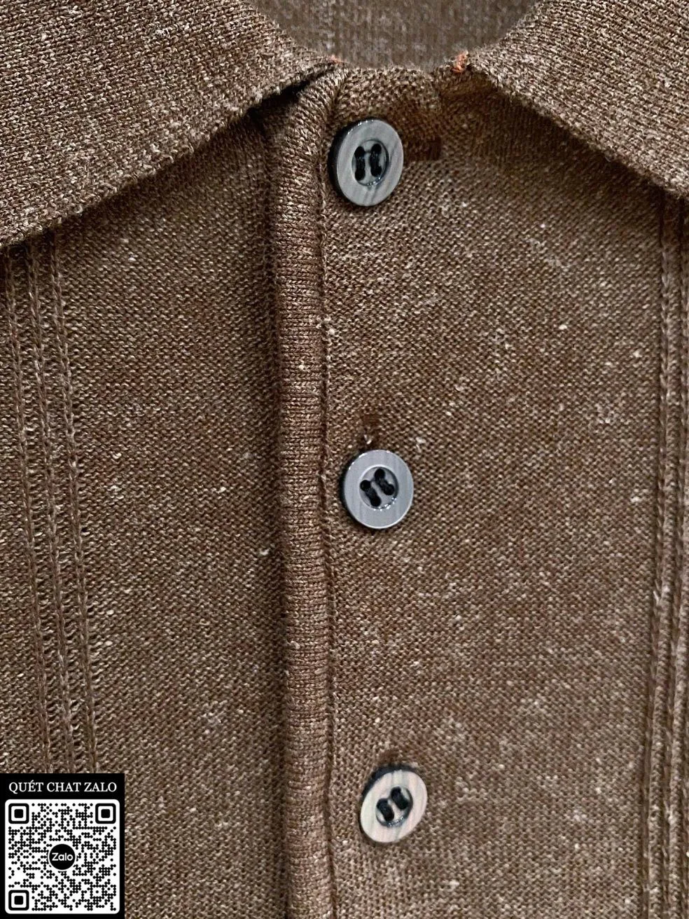 Áo polo nam màu nâu Loro Piana mã 1 phong cách năng động cao cấp