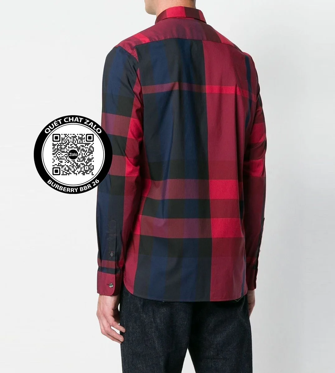 Áo kẻ Burberry nam sơ mi đỏ kẻ caro tay dài mã 26 điển trai lịch lãm Áo kẻ Burberry nam sơ mi đỏ kẻ caro tay dài mã 26 điển trai lịch lãm