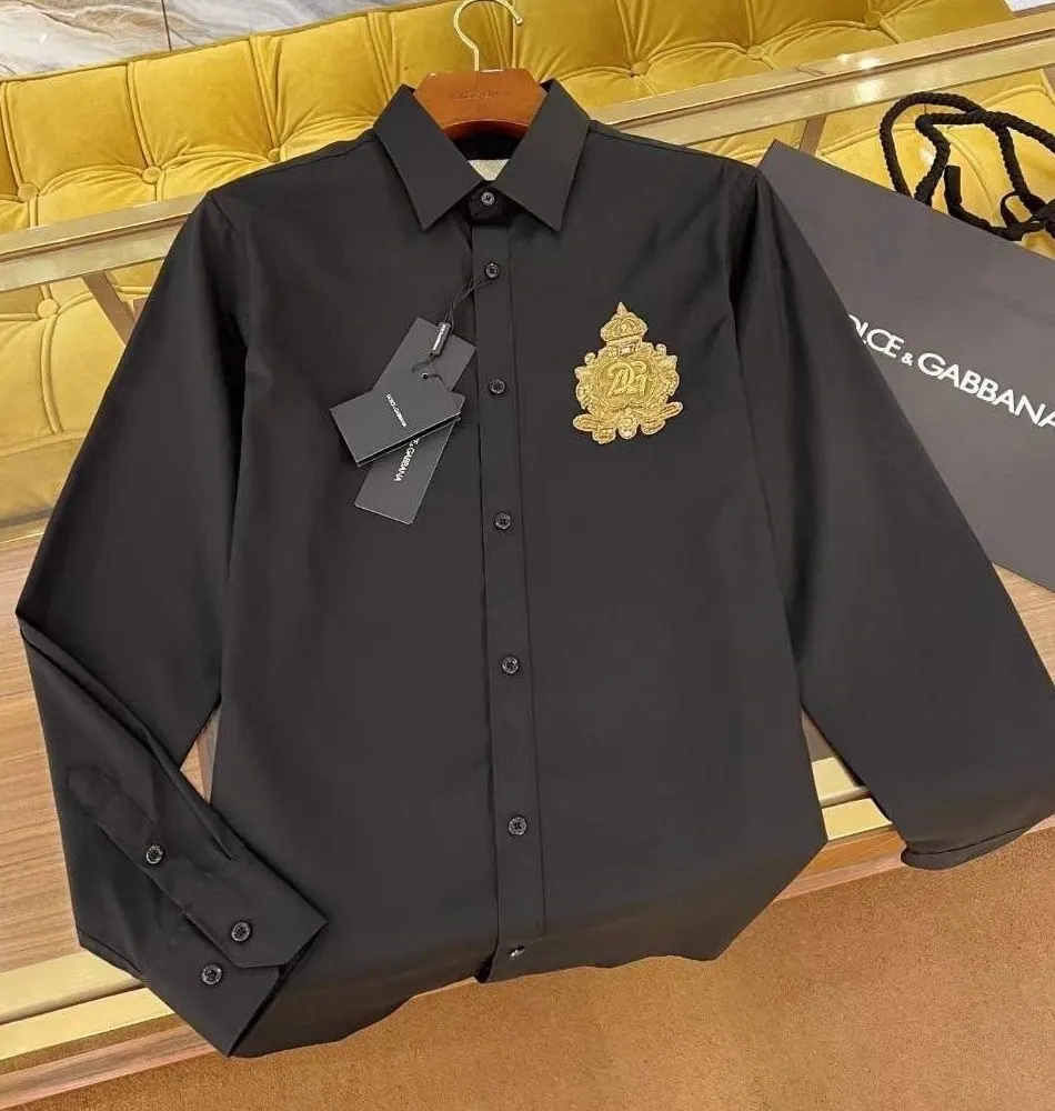 Áo sơ mi nam màu đen Dolce Gabbana tay dài mã 3 tuyệt vời