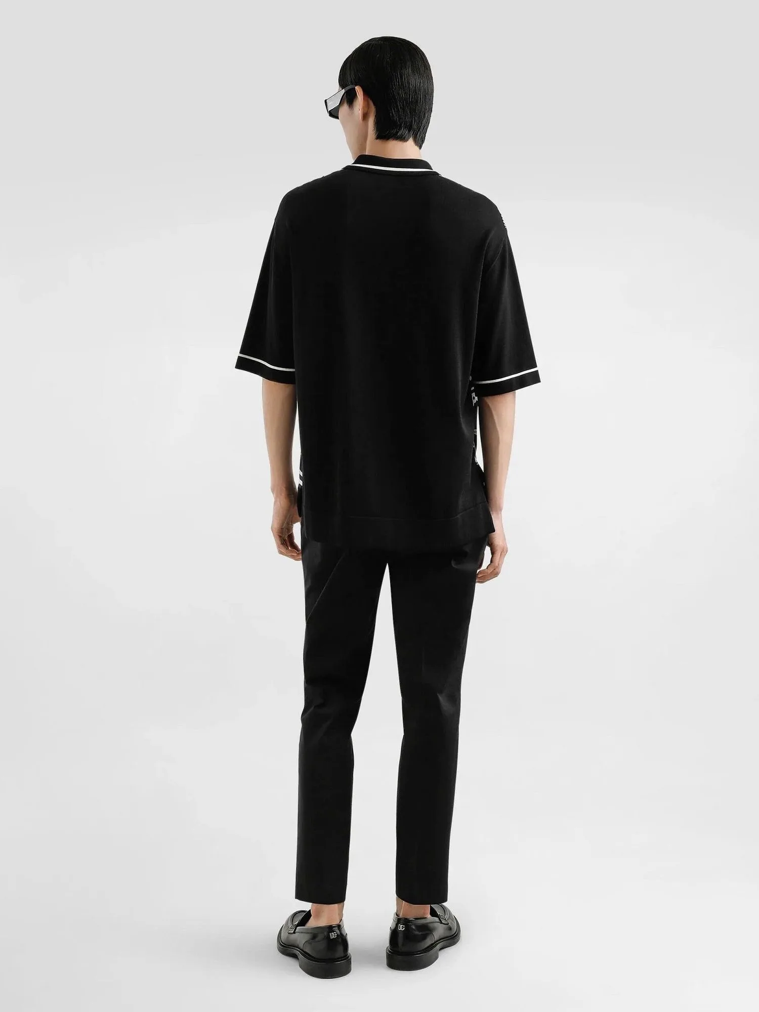 Áo sơ mi nam màu đen Dolce tay ngắn DG cao cấp mê mẩn mã 1 thời thượng Áo sơ mi nam màu đen Dolce tay ngắn DG cao cấp mê mẩn mã 1 thời thượng