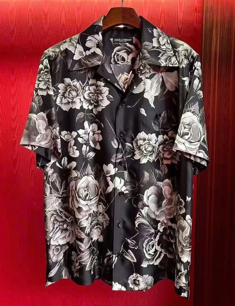 Ao so mi coc tay nam den Dolce deluxe quality bat mat ma 6b cao