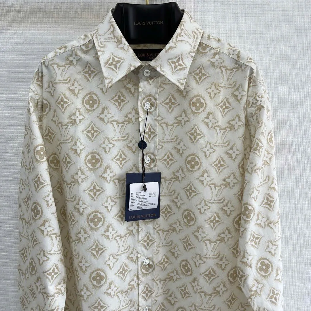 Áo sơ mi LV trắng tay dài mã 1 nam lựa chọn hợp lý thượng lưu