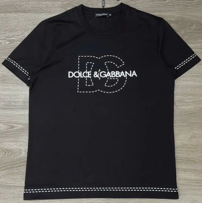 Áo thun đen đẹp Dolce Gabbana cổ tròn mã 10b - áo phông xịn nam nữ