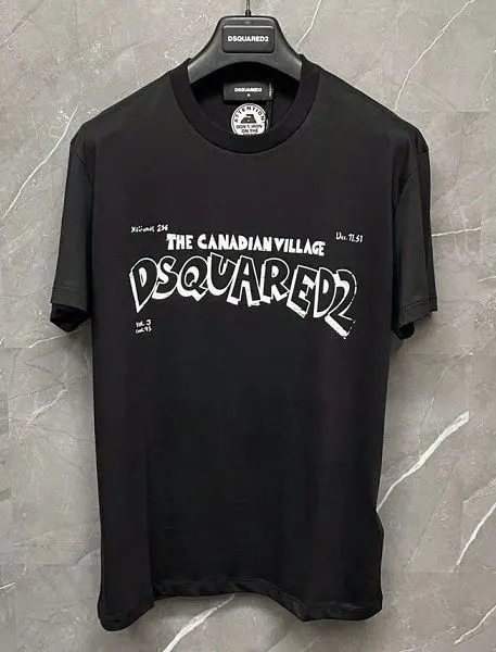 Áo phông nam màu đen Dsquared2 mã 13b cổ tròn cao cấp phong cách xịn Áo phông nam màu đen Dsquared2 mã 13b cổ tròn cao cấp phong cách xịn