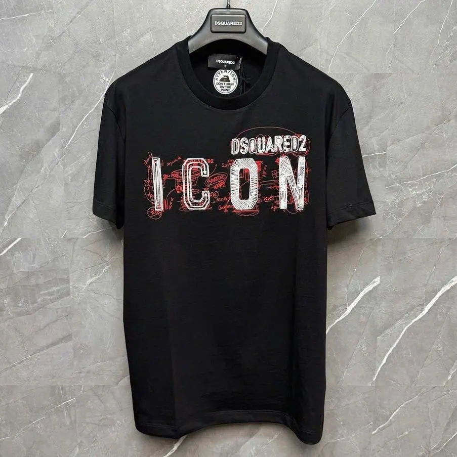 Áo thun nam đen Dsquared2 mã 20b cổ tròn phông xịn sò chuẩn chỉnh Áo thun nam đen Dsquared2 mã 20b cổ tròn phông xịn sò chuẩn chỉnh