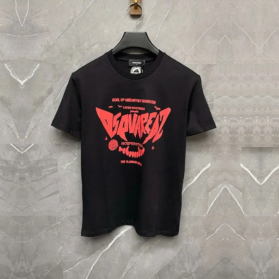 Áo phông đen trơn nam mã 5 Dsq2 cổ tròn Like Authentic cao cấp