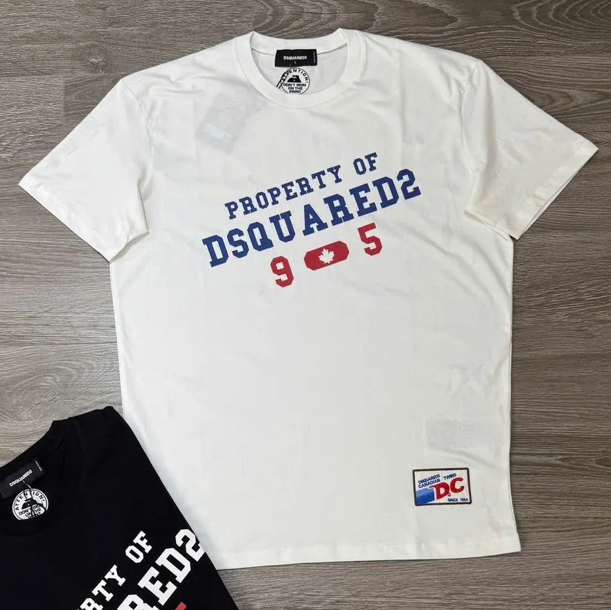 Áo thun Dsquared2 nam trắng Like Authentic limited mã 18 thời thượng Áo thun Dsquared2 nam trắng Like Authentic limited mã 18 thời thượng