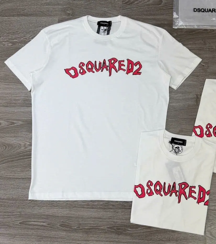 Áo phông Dsquared2 trắng mã 20 cổ tròn nam nữ Dsq2 đẳng cấp bắt mắt Áo phông Dsquared2 trắng mã 20 cổ tròn nam nữ Dsq2 đẳng cấp bắt mắt