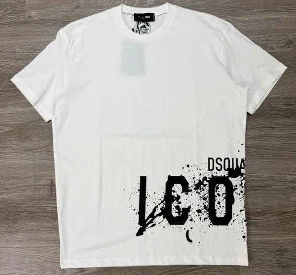 Áo phông Dsquared2 nam trắng hàng giới hạn mã 3 Dsq2 cuốn hút Áo phông Dsquared2 nam trắng hàng giới hạn mã 3 Dsq2 cuốn hút