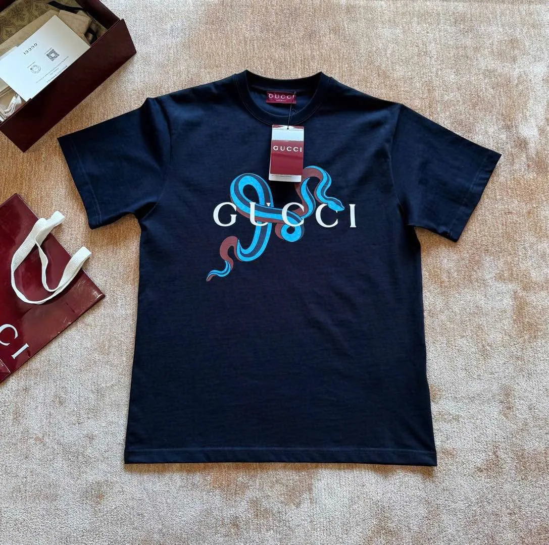 #EANF# áo thun phông Gucci màu đen cổ tròn nam nữ mã 1 nổi bật Authentic