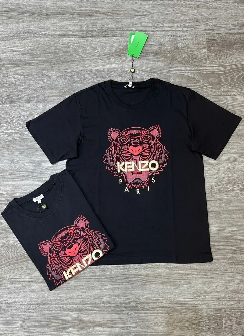 #EANF# áo thun Kenzo màu đen cổ tròn mã 8 đẳng cấp thần thái cho nam nữ