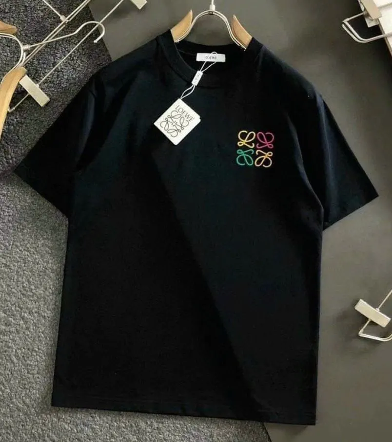 Áo thun phông Loewe màu đen cổ tròn #EANF# mã 1 chuẩn style nam nữ