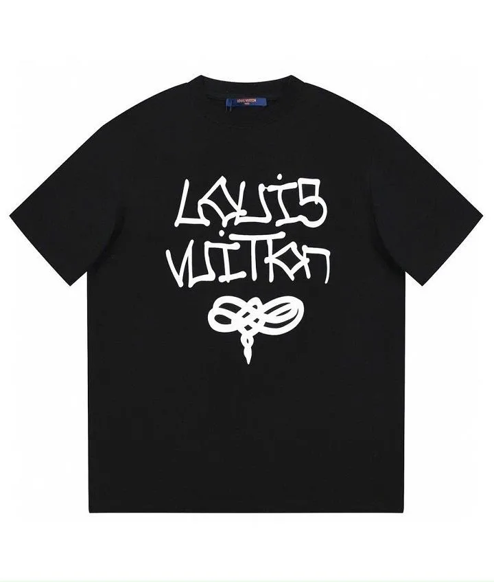 Áo Louis Vuitton đen mã 12 cổ tròn nam nữ sang chảnh chất lượng cao