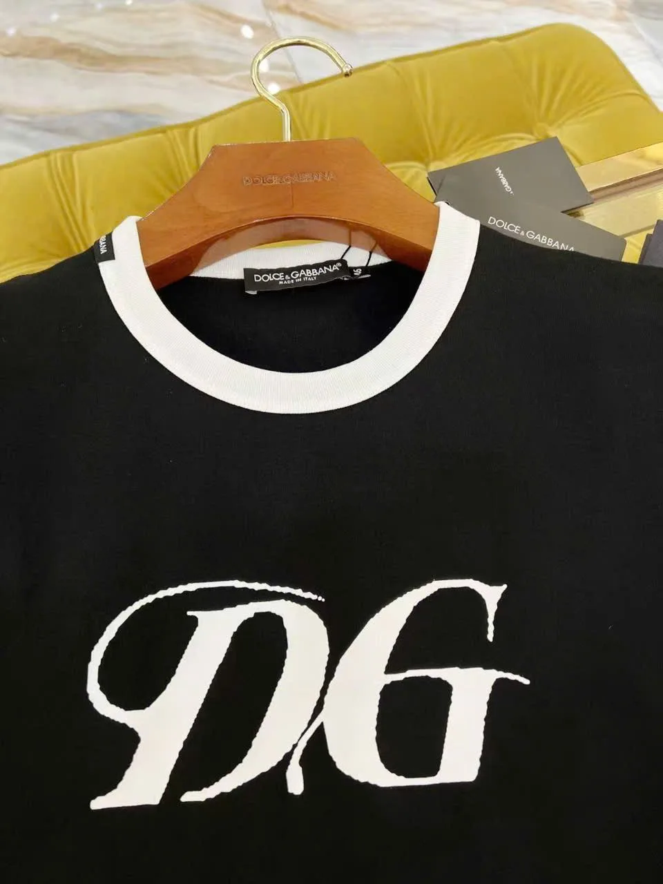 Áo thun nam DG màu đen mã 17 nam Like Authentic limited hoàn hảo