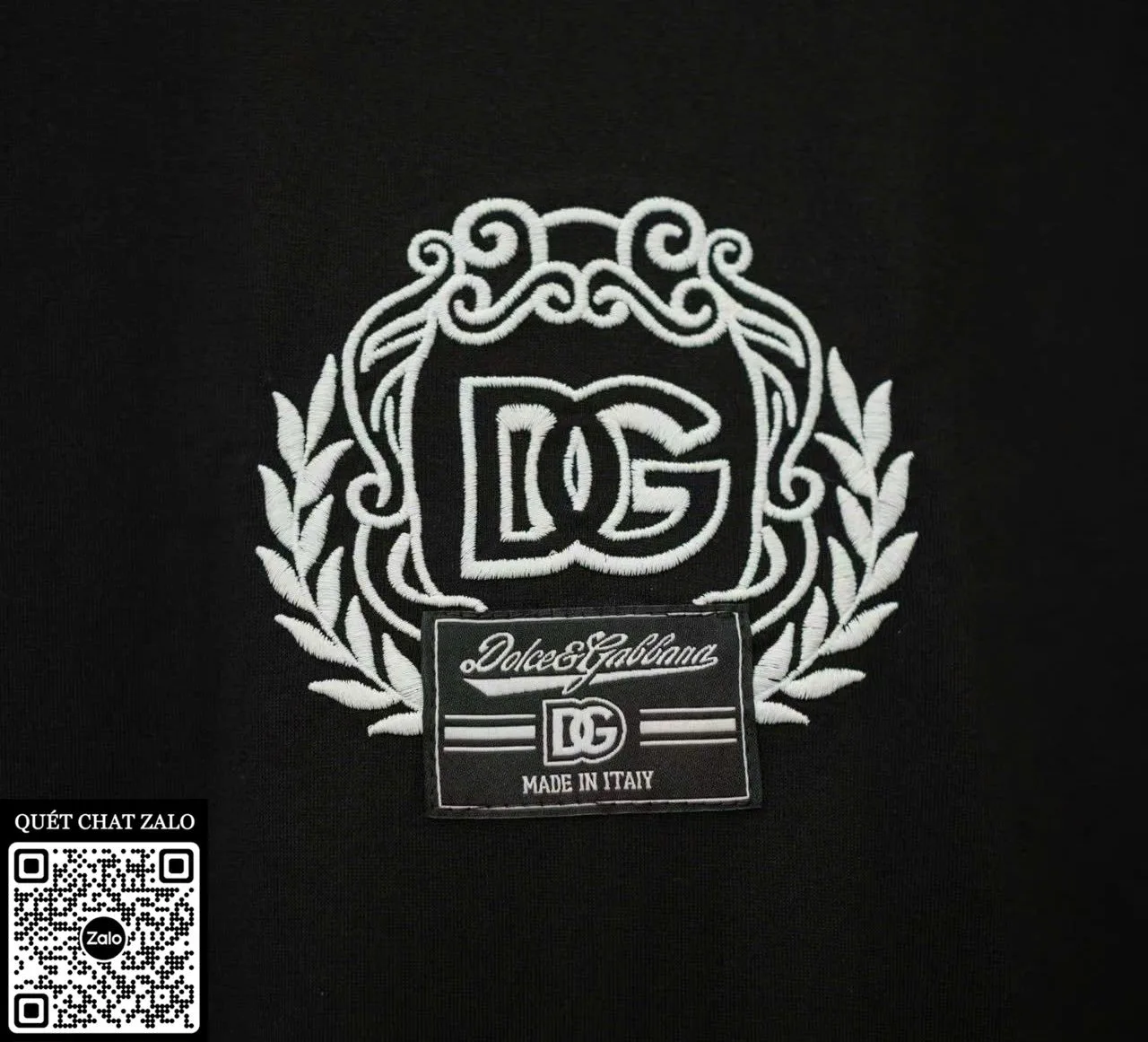 Áo phông nam màu đen Dolce DG mã 47 chất lượng vượt trội thu hút