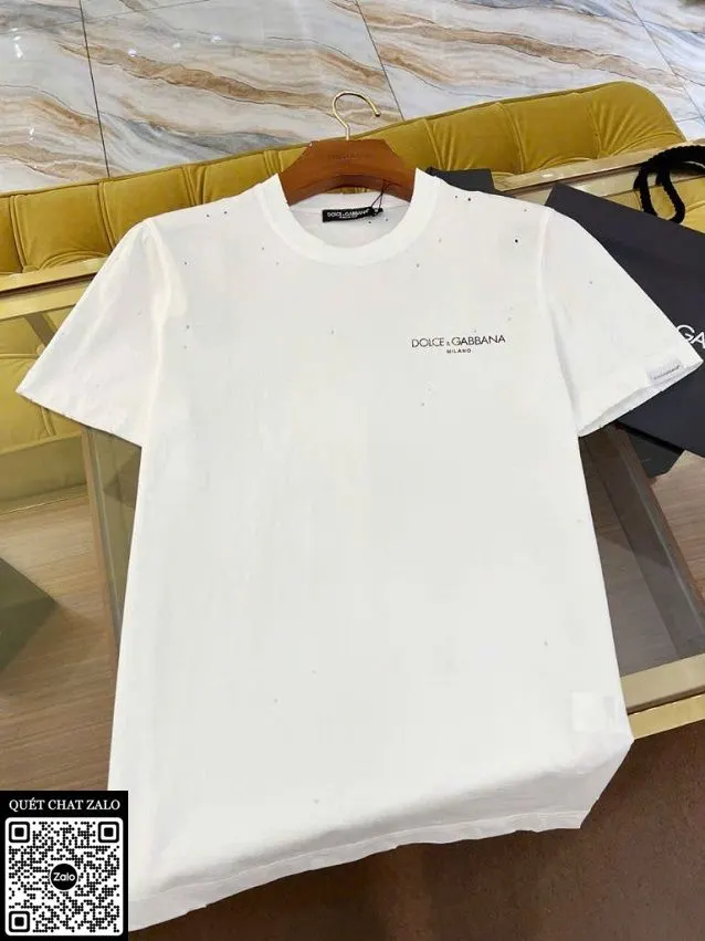Áo phông nam màu trắng Dolce Gabbana mã 29 cao cấp đỉnh cao xịn Áo phông nam màu trắng Dolce Gabbana mã 29 cao cấp đỉnh cao xịn