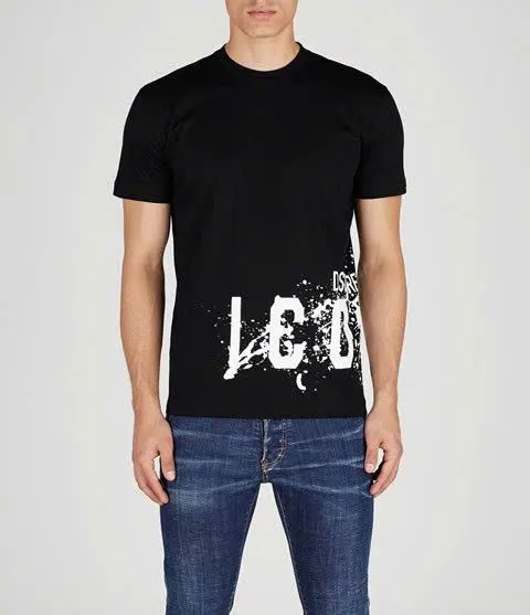 Áo phông nam màu đen Dsquared2 mã 15 chuẩn gọn gàng đẳng cấp