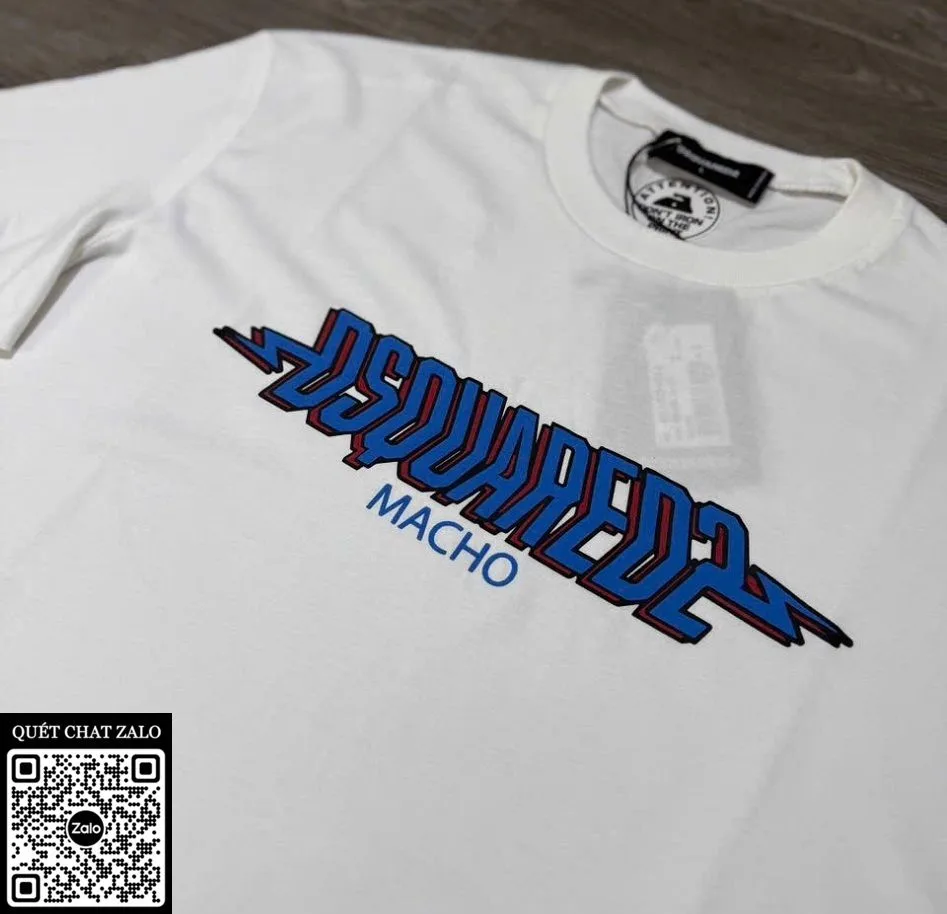 Áo phông nam màu trắng Dsq2 mã 19 hiếm Dsquared2 hoàn hảo chuẩn đẹp Áo phông nam màu trắng Dsq2 mã 19 hiếm Dsquared2 hoàn hảo chuẩn đẹp