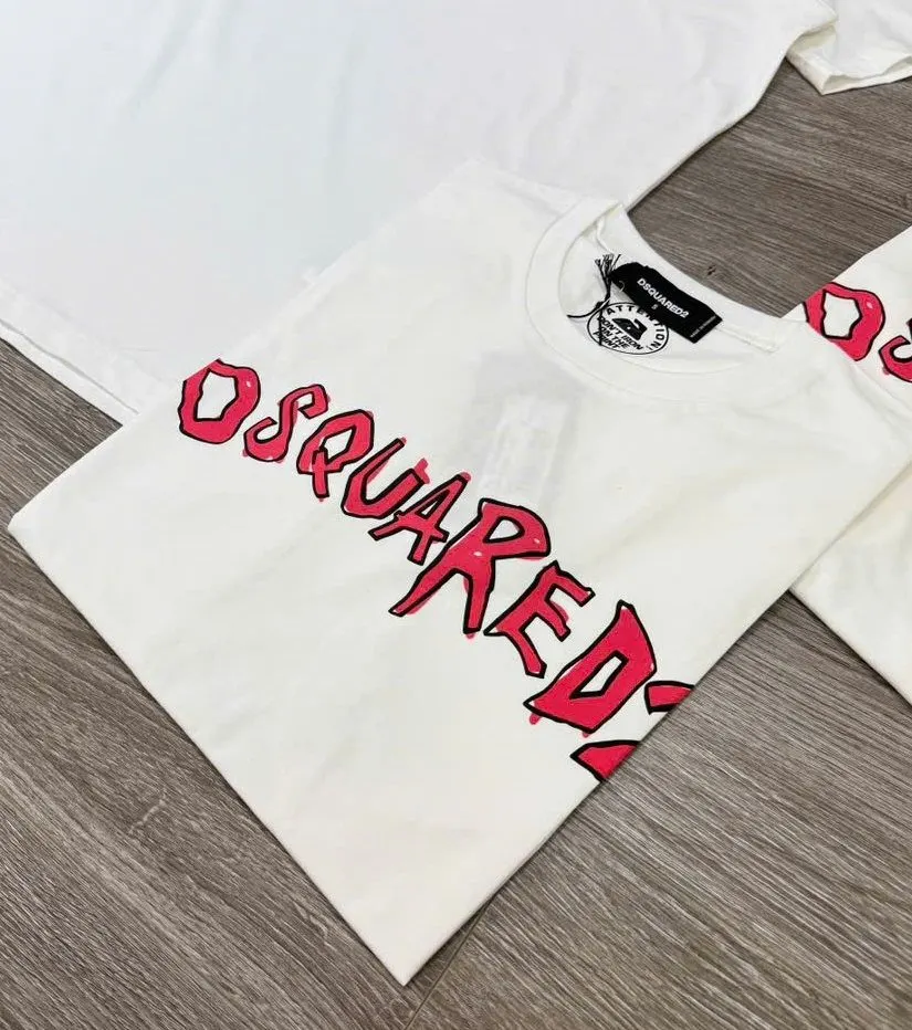 Áo Icon trắng Dsquared2 elegant style mã 20 đa năng cho nam tinh tế