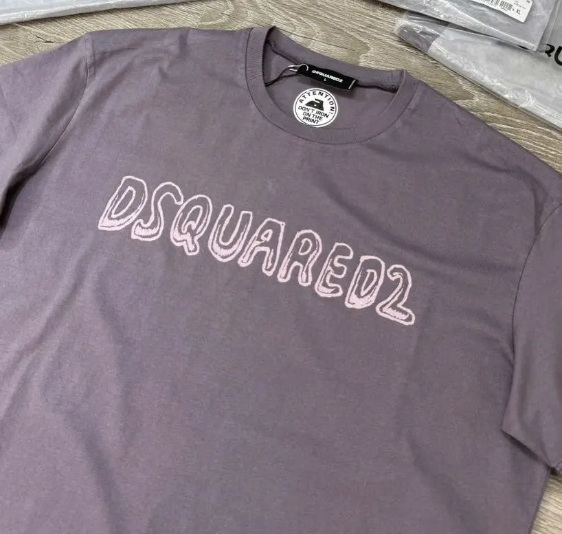 Áo phông nam màu xám Dsquared2 cao cấp mã 3b sang xịn thời thượng