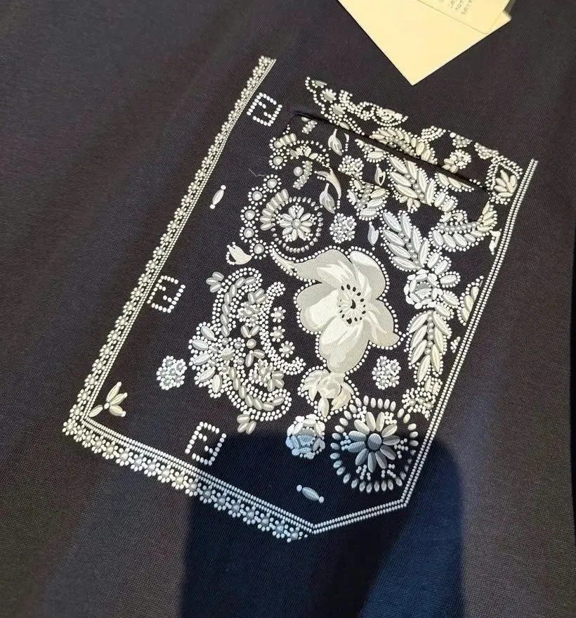 Áo phông Fendi màu đen nam mã 2 dòng premium quá đỉnh cao cấp