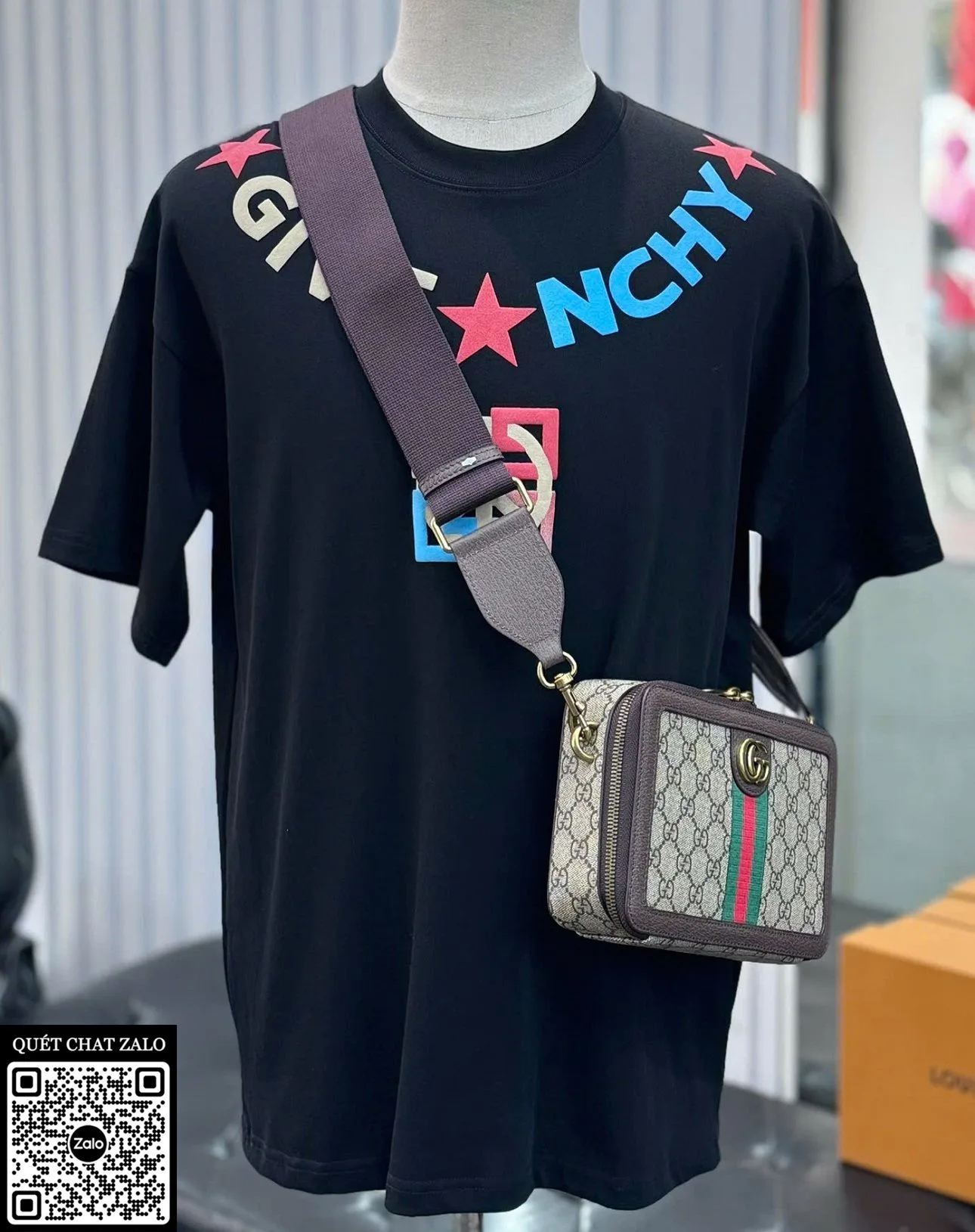 Áo phông nam Givenchy màu đen mã 2 chất lượng premium quá đỉnh