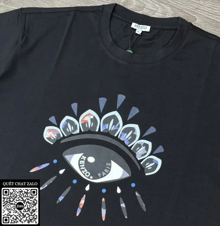 Áo phông nam màu đen Kenzo mã 12b sang chảnh thích ngay cực hút