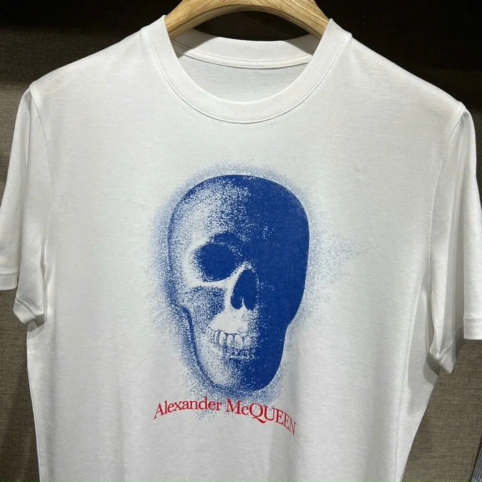Áo phông nam màu trắng Alexander McQueen mã 1b hàng hiếm thoải mái